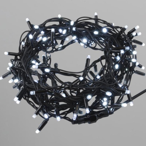 Гирлянда светодиодная ULD-F90PRO S10M-100/TBK WH 10м без вилки с эффектом мерцания соединяемая 100 светодиодов бел. свет (4000К) IP67 провод черн. Uniel UL-00013213 фото 6