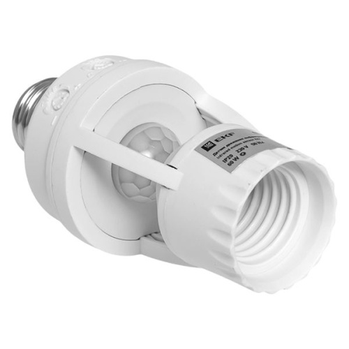 ИК датчик движения E27 60Вт 360гр, до 7м IP20 PROxima | код dd-ms-E27 | EKF фото 2 ИК датчик движения E27 60Вт 360гр, до 7м IP20 PROxima | код dd-ms-E27 | EKF фото 2