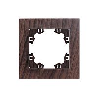 Рамка одноместная горизонтальная Афина венге (еврослот) | код A0053-V | Universal