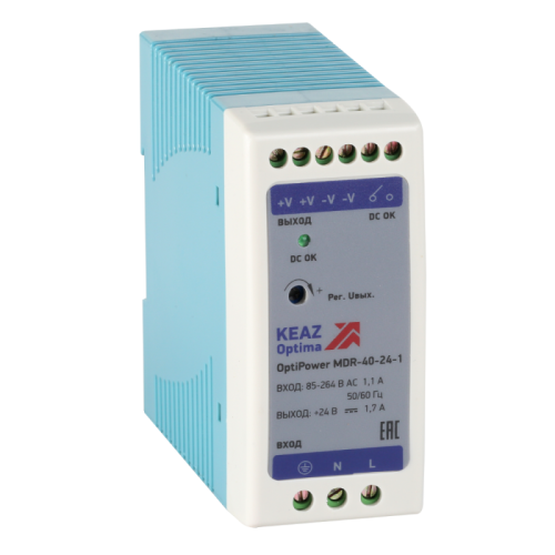 Блок питания OptiPower MDR-40-24-1 | код 284540 | КЭАЗ