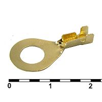 Наконечник кольцевой неизолированный RUICHI DJ431-6A.B.C.D, 1,0…1,5 мм?, латунь H65М | код 81005 | Ruichi