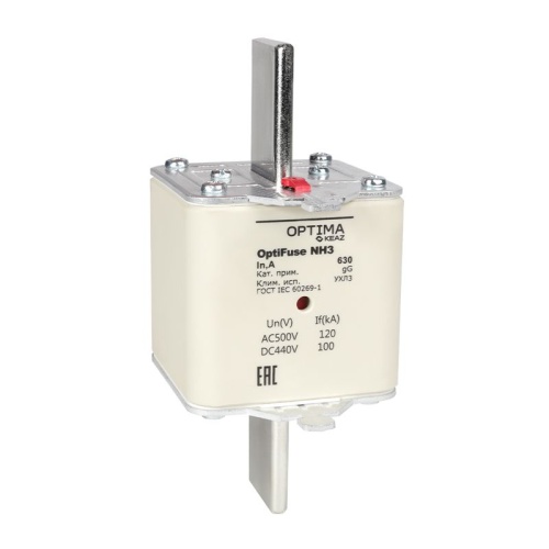 Вставка плавкая OptiFuse NH3-500-gG-УХЛ3 КЭАЗ 374959