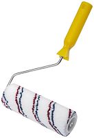 Валик микроволокно с красной и синей полосками диам. 40/63мм ворс 12мм 180мм бел. FIT 01843