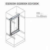 Рама 19 дюймов поворотная, 18HE 900x600мм | код. EG0900K | ABB