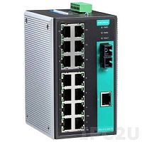 Коммутатор EDS-316-S-SC Ethernet Switch 15 10/100BaseT(X) ports, 1 single mode SC,100Base, 40Km | код 00-01165419 | MOXA