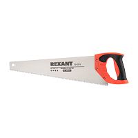 Ножовка по дереву REXANT Зубец 500 мм, 7-8 TPI, каленый зуб 2D, двухкомпонентная рукоятка | код 12-8215 | REXANT