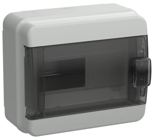 Корпус пластиковый КМПн-8 IP65 черн. прозр. дверь TEKFOR | код TF5-KP72-N-08-65-K03-K02 | IEK