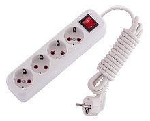 Удлинитель 4х3м с заземл. 16А IP20 с выкл. LEZARD 720-0403-402