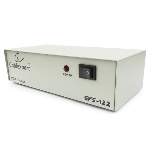 Разветвитель VGA Cablexpert GVS122, HD15F/2x15F, 1 компьютер - 2 монитора, каскадируемый | код GVS122 | Cablexpert