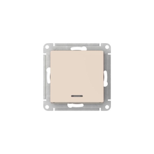 ATLASDESIGN 1-клавишный ПЕРЕКЛЮЧАТЕЛЬ с подсветкой, сх.6а, 10АХ, быстрозажимные клеммы, БЕЖЕВЫЙ | код ATN000263S | Systeme Electric фото 4