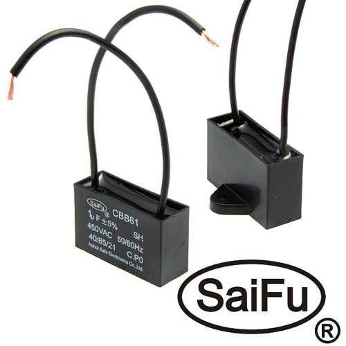 Пусковой конденсатор SAIFU CBB61, 1 мкФ, 450 В | код 99766 | Saifu