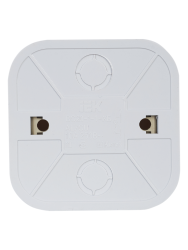 Выключатель 1-клавишный для открытой установки с индикацией ВС20-1-1-ХБ 10А GLORY белый | код EVH11-K01-10 | IEK фото 2