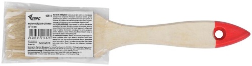 Кисть флейцевая "Оптима" 1.5дюйм (38мм) натур. свет. щетина деревянная ручка КУРС 00814 фото 3 Кисть флейцевая "Оптима" 1.5дюйм (38мм) натур. свет. щетина деревянная ручка КУРС 00814 фото 3