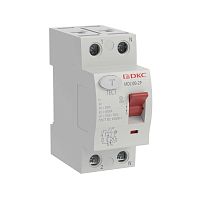 Выключатель дифференциального тока 2п 63A 30мА АС | код MDL100-2P2-63-AC | DKC
