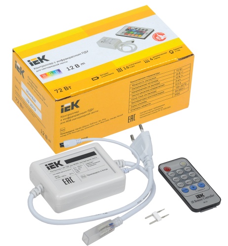Контроллер с ПДУ ИК MONO 1 канал 220В 3А 360Вт | код LSC1-MONO-360-IR-20-220-B | IEK