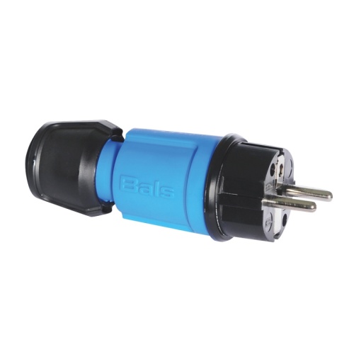 Вилка Schuko 16A 3p(2P+E) 250V IP44 Bals синий MULTI-GRIP | код 7370 | Bals