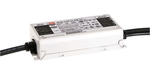 Источник питания AC-DC, 100Вт, стабилизатор тока, IP67, вход 90…305В AC, 47…63Гц, ККМ, выход 700…1050мА/71…142В (режим пост. мощности), изоляция 3750В AC, в кожухе 150х63х32мм, -40…+90С (корпус), встр. потенциометр, димминг 3 в 1 | код XLG-100-L-AB