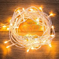 Гирлянда "Твинкл Лайт" 4м 25LED тепл. бел. провод прозр. | код 303-166 | Neon-Night