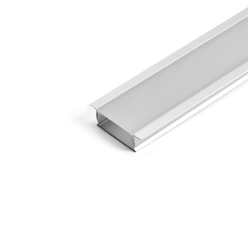 Профиль алюминиевый "встраиваемый" без крепежей серебр. SAB251 с матовым экраном 2 заглушками в комплекте SAFFIT 55246 Профиль алюминиевый "встраиваемый" без крепежей серебр. SAB251 с матовым экраном 2 заглушками в комплекте SAFFIT 55246