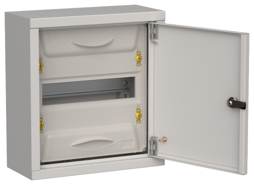 TITAN 5 Корпус мет. ЩРн-12 (1х12) 335х310х140 IP31 сер IEK | код TI5-50-N-012-31-7035 | IEK
