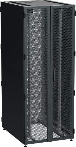 ITK by ZPAS Шкаф серверный 19" 45U 800х1200мм двухстворчатые перфорированные двери черный РФ | код ZP05-45U-0812-P2P-R | IEK фото 2 ITK by ZPAS Шкаф серверный 19" 45U 800х1200мм двухстворчатые перфорированные двери черный РФ | код ZP05-45U-0812-P2P-R | IEK фото 2