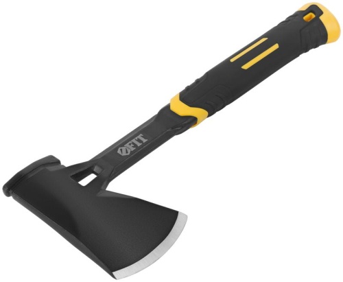 Топор туриста Профи 600г пластик. прорезиненная ручка; цельнометал. FIT 46270 фото 2