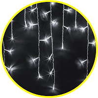 Гирлянда новогодняя светодиодная NGF-D029-03 бахрома CW 240 4.7*0.6м IP44 BL | код 93689 | Navigator Group