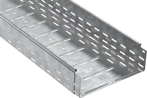 ESCA Лоток перфорированный 100х400х3000 HDZ | код CLP10-100-400-3-M-HDZ | IEK