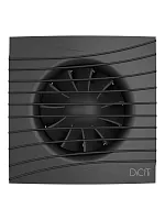 Вентилятор осевой вытяжной с обратным клапаном D100 декоративный | код SILENT 4C Matt black | DiCiTi