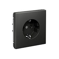 Розетка ArtGallery 16А с заземл. со шторками быстрозажим. клем. механизм базальт SE GAL001445S