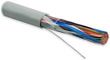Hyperline UUTP50-C3-S24-IN-LSZH-GY Кабель витая пара. неэкранированная U/UTP. категория 3. 50 пар (24 AWG). одножильный (solid). LSZH нг(А)-HF. -20 C до +60 C. серый | код 45651 | Hyperline