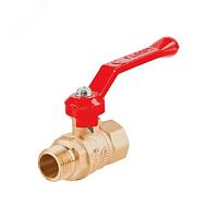 Кран шаровой Ду32 Ру16 ВН полнопроходной рычаг, латунный | код 103173 | Галлоп