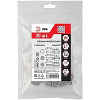 Клемма универсальная 222-412 2-проводная 0.08-2.5/4кв.мм с рычагами NO-225-382 (уп.20шт) Эра Б0067878