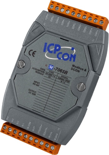 M-7065B-G CR 4-channel Isolated Digital Input and 5-channel DC SSR Output Module using the DCON and Modbus Protocols (Gray Cover) (RoHS) | код 00-06104421 | ICP DAS