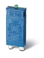 Модуль индикации и защиты LED + варистор 110...240В AC/DC зел. | код 9901023098 | FINDER