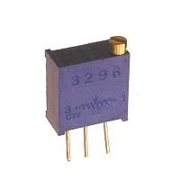 Подстроечный резистор RUICHI 3296W 100R, 25 оборотов | код 63792 | Ruichi