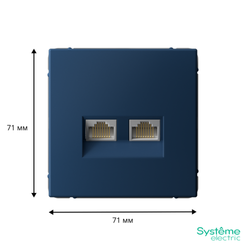 ARTGALLERY РОЗЕТКА двойная компьютерная RJ45+RJ45, кат. 5е, механизм, АКВАМАРИН | код GAL001185 | Systeme Electric фото 2 ARTGALLERY РОЗЕТКА двойная компьютерная RJ45+RJ45, кат. 5е, механизм, АКВАМАРИН | код GAL001185 | Systeme Electric фото 2