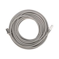 Патч-корд S/FTP, CAT 6A (10G), RJ45-RJ45, 28AWG, LSZH, серый, 10м REXANT | код 02-0390-10 | REXANT