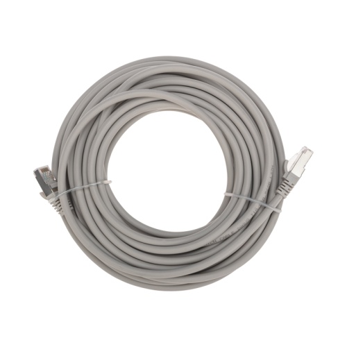 Патч-корд S/FTP, CAT 6A (10G), RJ45-RJ45, 28AWG, LSZH, серый, 10м REXANT | код 02-0390-10 | REXANT
