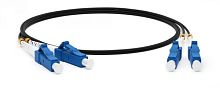 Патч-корд волоконно-оптический (шнур) SM 9/125 (OS2) LC/UPC-LC/UPC 2 мм duplex LSZH 3 м черный, Hyperline FC-D2-9-LC/UR-LC/UR-H-3M-LSZH-BK | код 225262 | Hyperline