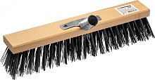 Щетка уличная 40 см, с металлическим держателем для черенка d25мм, EURO | код 39193-40_z01 | GRINDA