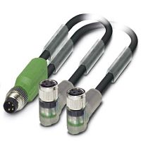 Кабель для датчика / исполнительного элемента SAC-3P-M8Y/2X0,3-PUR/M 8FR-2L | код 1458745 | PHOENIX CONTACT