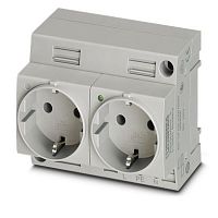 Двойная розетка EO-CF/UT/LED/DUO | код 0804036 | PHOENIX CONTACT