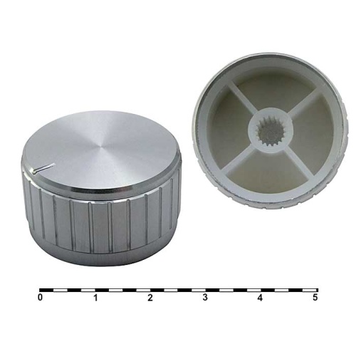 Ручка приборная RUICHI 30X17BL, на вал с зубцами | код 85164 | Ruichi