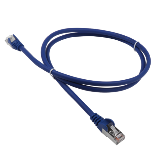 Патч-корд LANMASTER LSZH FTP кат.5e, 0.5 м, синий | код LAN-PC45/S5E-0.5-BL | LANMASTER