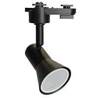 Светильник трековый под лампу GU10 в стальном корпусе черн. FERON 48705