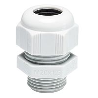 Кабельный ввод, M12x1,5, диапазон обслуживаемых кабелей 3-6,5 мм, IP68, пластик, RAL 7035 серый | код Z5.503.0053.0 | Wieland