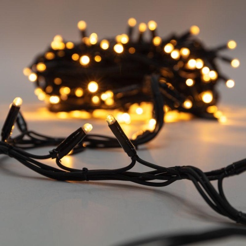 Гирлянда Твинкл Лайт 20 м, черный каучук, 240 диодов, тёплый белый | код 303-326 | Neon-Night фото 5