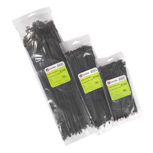 Хомут нейлоновый КСС MULTILOCK 5х350 черн. (уп.100шт) Fortisflex 102322 фото 5