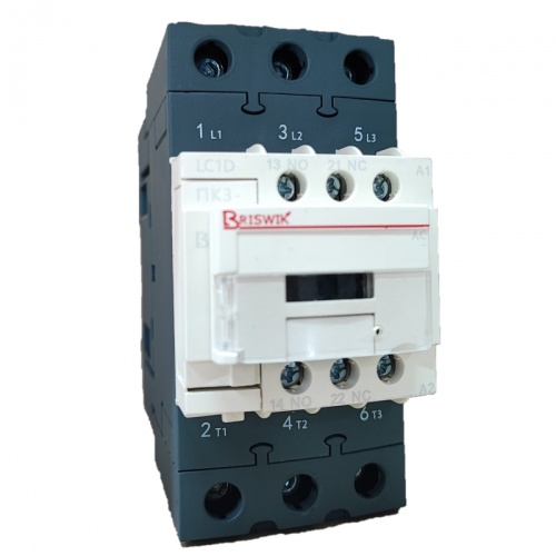 Контактор Briswik ПК3-0651136LC1D 65А 36V/AC 1НО/1НЗ | код LC1D06511CC7.BR | Briswik